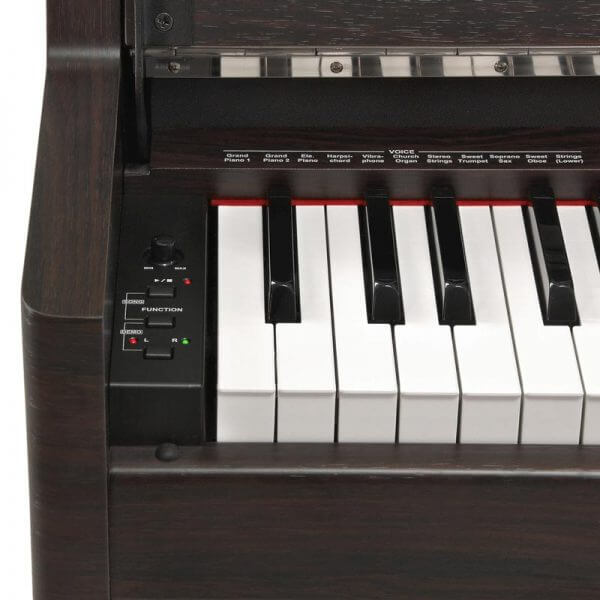 DP-70U Upright Digital Piano - left side view