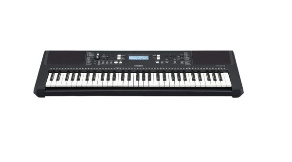 Yamaha PSR-E373 keyboard top view angled