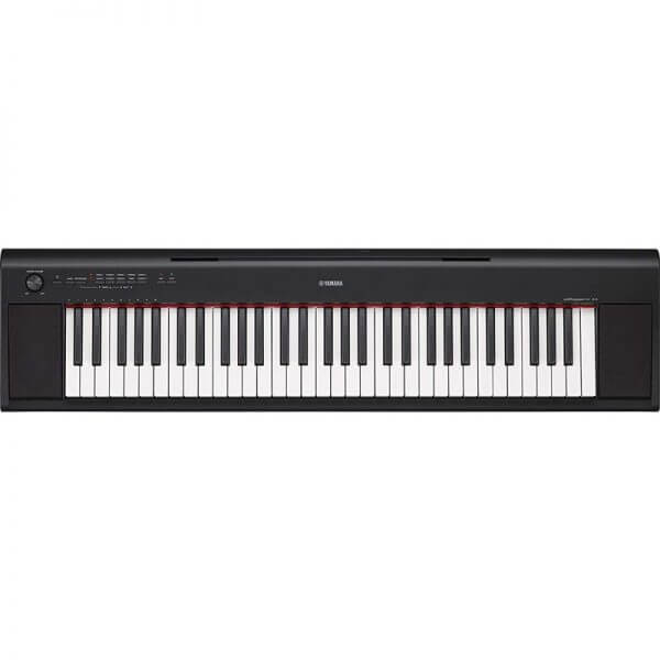 Yamaha NP-12 Piaggero Slimline Home Keyboard - overhead view